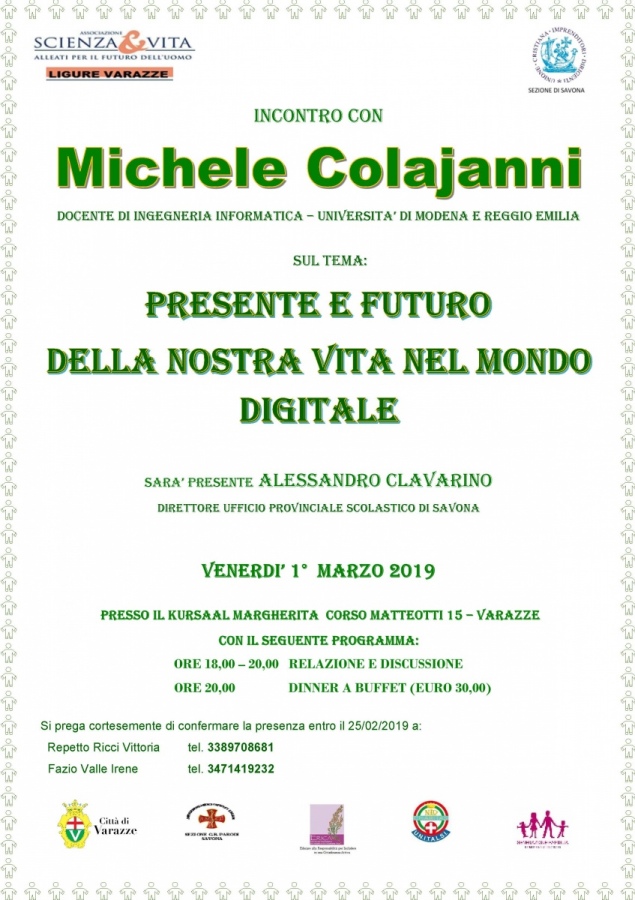 Conferenza: «Presente e futuro della nostra vita nel mondo digitale»